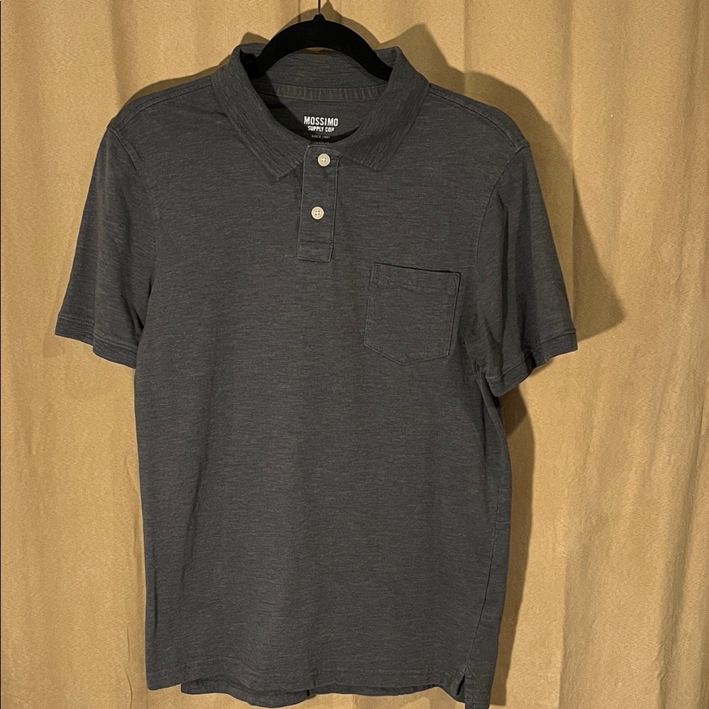 Mossimo Supply Co. Men's Charcoal Short-Sleeve Pocket Polo